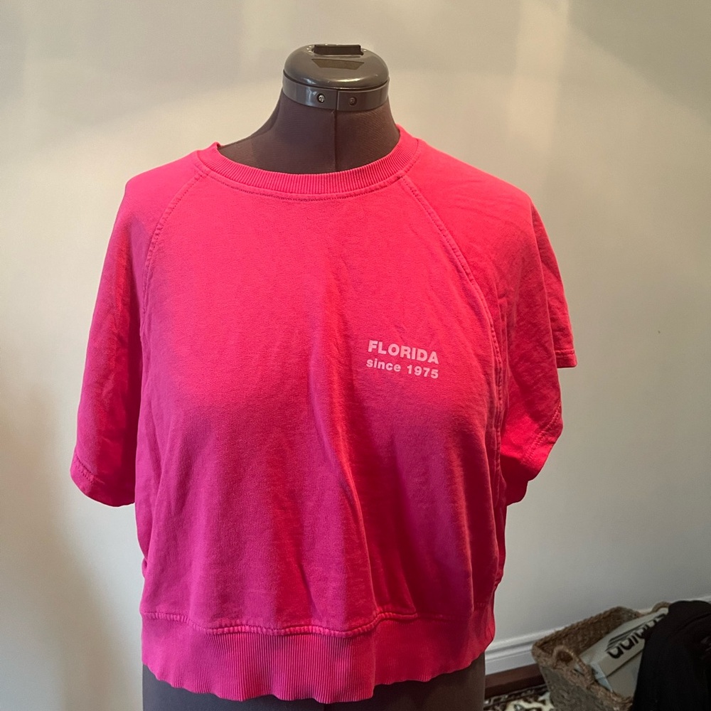 Zara Pink Graphic Short Sleeve Tee